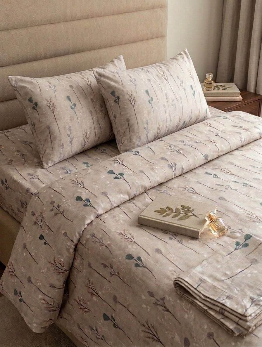 غطاء لحاف ناتشر ويسبر ✨ غطاء لحاف بنقشة الطبيعة الهادئة ✨