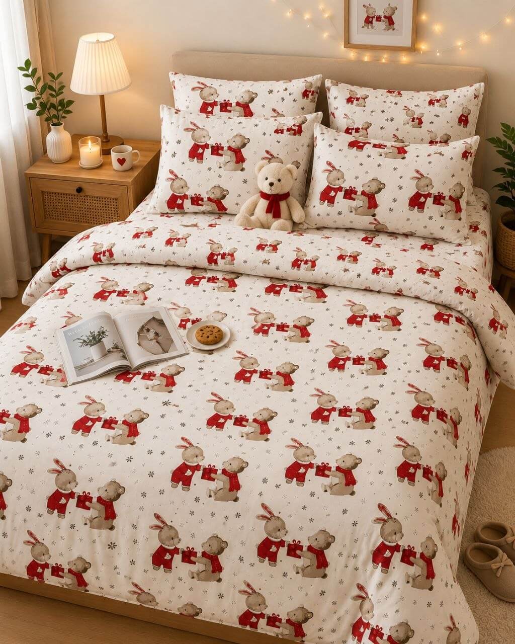 طقم ملايات أطفال "هدية الدبدوب 🎁🐻✨